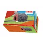 Märklin H0 túnel de via única com portal de pedra detalhado, cinzento e laranja 72202