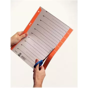 LEITZ Separadores de cartão A4, vermelho, 25 folhas (16523025)