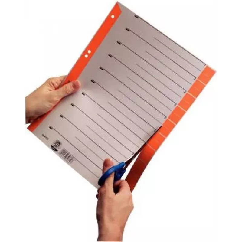 LEITZ Separadores de cartão A4, vermelho, 25 folhas (16523025)
