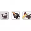 Brüder Mannesmann Conjunto de 16 peças de fixação – 4 sargentos (50/75/100 mm) + 4 grampos de mola (100 mm) 90317