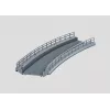 Märklin 074613 Peça de rampa curva para pilar de ponte, escala HO, cinzento