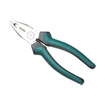 BRÜDER MANNESMANN Alicate universal profissional 180 mm Aço de ferramenta de alta qualidade, cabo multicomponente, superfície mate - 1 unidade (10937)