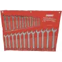 BRÜDER MANNESMANN M130-25 Conjunto de 25 chaves combinadas, métricas 6-32 mm, aço cromo-vanádio, DIN 3113, em estojo têxtil enrolável
