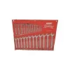 BRÜDER MANNESMANN M130-25 Conjunto de 25 chaves combinadas, métricas 6-32 mm, aço cromo-vanádio, DIN 3113, em estojo têxtil enrolável