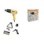 BRÜDER MANNESMANN Pistola de ar quente 2000 W, 2 regulações de temperatura, fluxo de ar 300 l/min, 550 °C máx., Softgrip ergonómico 49500