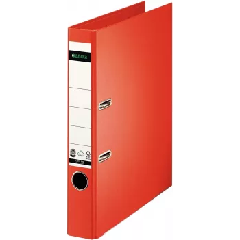 LEITZ Dossier de alavanca 180° A4 50 mm vermelho claro cartão 1008-00-20