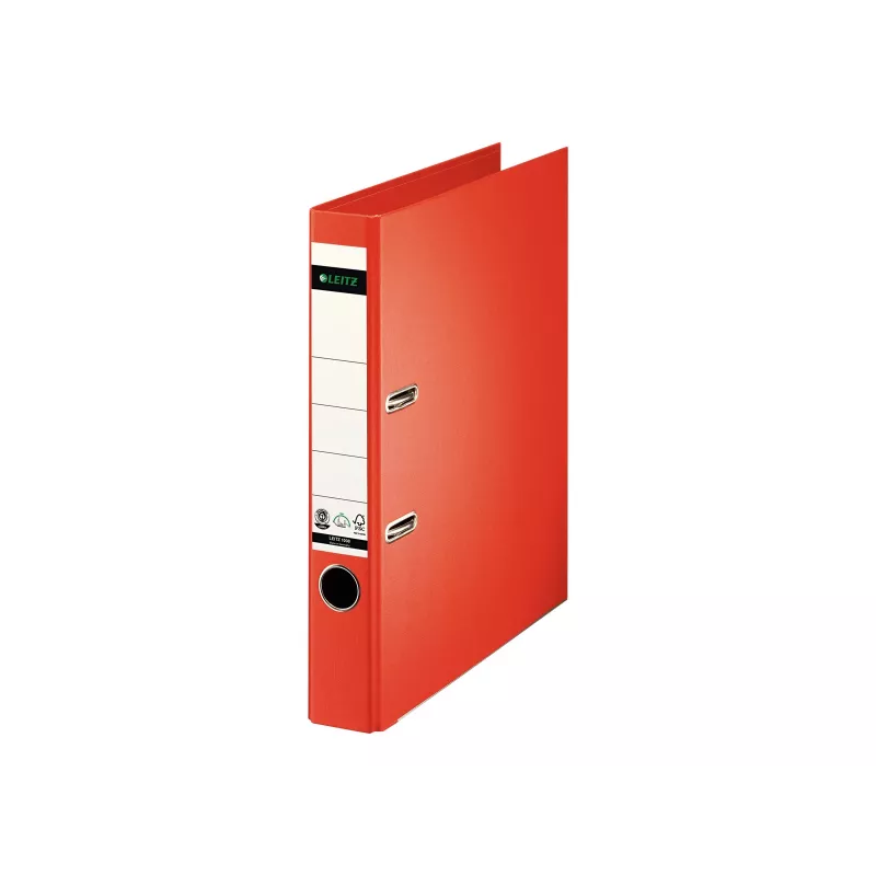 LEITZ Dossier de alavanca 180° A4 50 mm vermelho claro cartão 1008-00-20