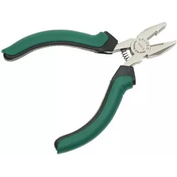BRÜDER MANNESMANN GREEN LINE Alicate universal eletrónica 125 mm aço para ferramentas verde/prateado/preto M 1070-3