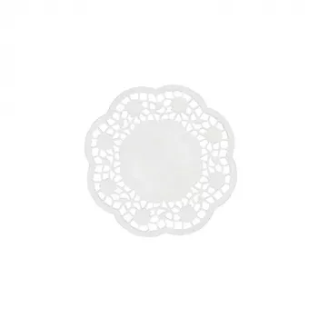PAPSTAR 1000 bases de papel Ø 10 cm brancas (12291)
