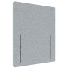 LEITZ Cosy Divisória de secretária 61220085, cinzento claro, 60 x 70 cm, feltro PET