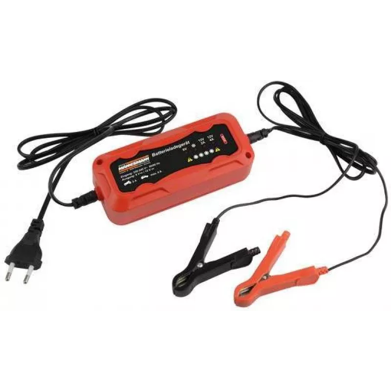 Brüder Mannesmann M12711 carregador automático de bateria de automóvel para baterias de chumbo-ácido de 6 V e 12 V