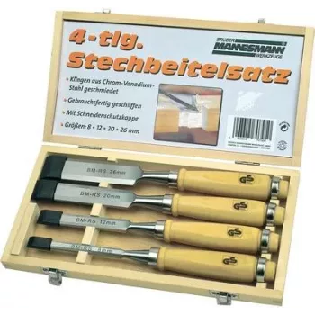 Brüder Mannesmann conjunto de formões de madeira de 4 peças M66104