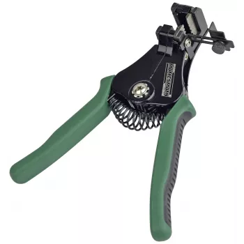 BRÜDER MANNESMANN alicate de descarnar automático, verde com mola de retorno, mandíbulas de aço SK5, 0,2-6,0 mm² (M10981)