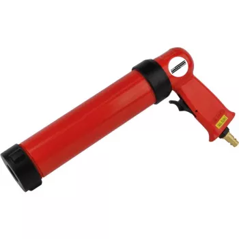 BRÜDER MANNESMANN M 1525 pistola de cartuchos pneumática, vermelho/preto, 310 ml, 6,3 bar, engate rápido de 1/4 polegadas