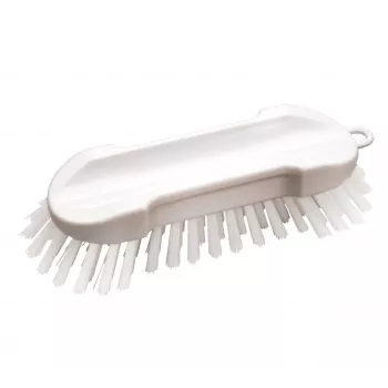 HAUG BÜRSTEN 8830 escova de limpeza, branco/transparente, corpo de polipropileno, cerdas de poliéster, dureza média, autoclavável, aprovada para contacto com alimentos