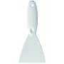Haug Bürsten espátula de cozinha 110 mm aço inoxidável com cabo branco (8923)