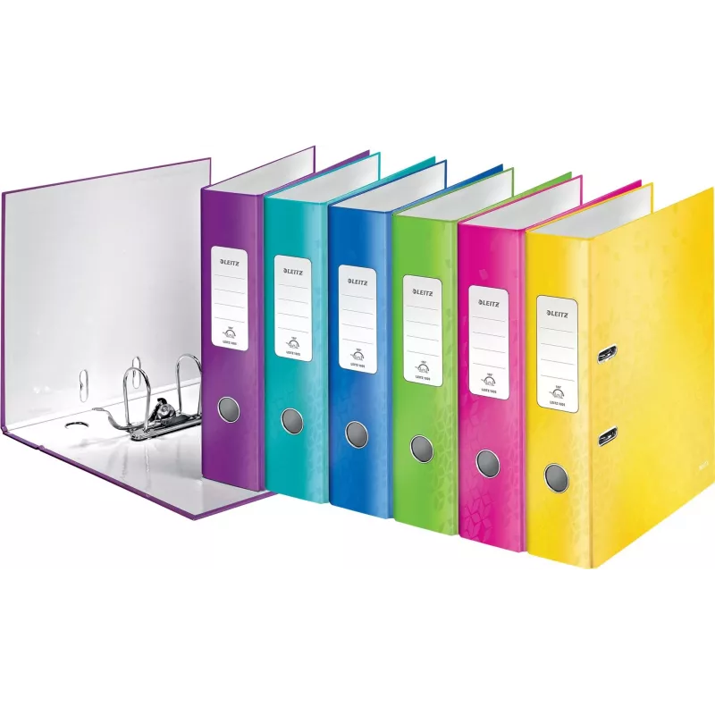 LEITZ WOW Dossier de 180° A4 80 mm cores sortidas (pack de 10) 1005-10-99