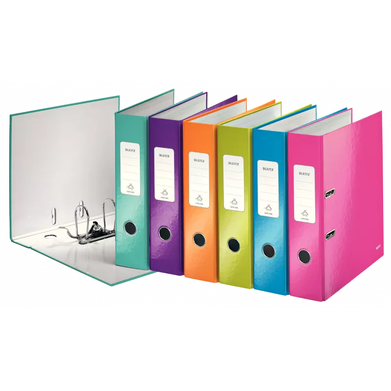 LEITZ WOW Dossier de 180° A4 80 mm cores sortidas (pack de 10) 1005-10-99