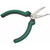 BRÜDER MANNESMANN GREEN LINE Alicate de ponta curva para eletrónica 125 mm, aço para ferramentas, verde/prateado/preto M 1070-5