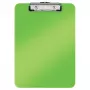 LEITZ WOW Prancheta A4 poliestireno verde metálico com mola metálica, capacidade de 80 folhas 3971-00-54