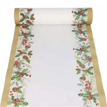 PAPSTAR Passadeira de mesa visco e pinha 37231 multicolor 40 cm x 24 m