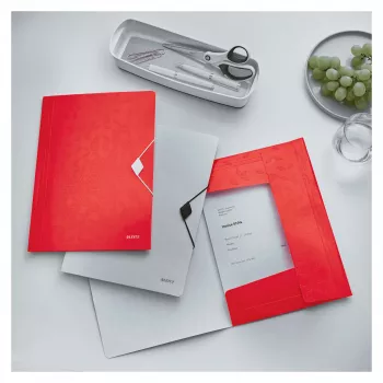 Leitz WOW A4 Livro de apresentação polipropileno vermelho formato vertical 40 bolsas 80 folhas 45990026