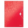 Leitz WOW A4 Livro de apresentação polipropileno vermelho formato vertical 40 bolsas 80 folhas 45990026