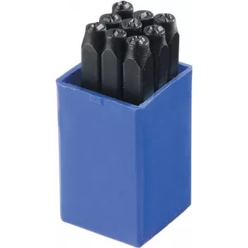 Brüder Mannesmann Conjunto de 9 peças de carimbos numéricos 6 mm (245-6)
