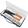 BRÜDER MANNESMANN MAN 1096 Alicate de rebites manual com 4 bicos e 100 rebites cegos