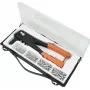 BRÜDER MANNESMANN MAN 1096 Alicate de rebites manual com 4 bicos e 100 rebites cegos