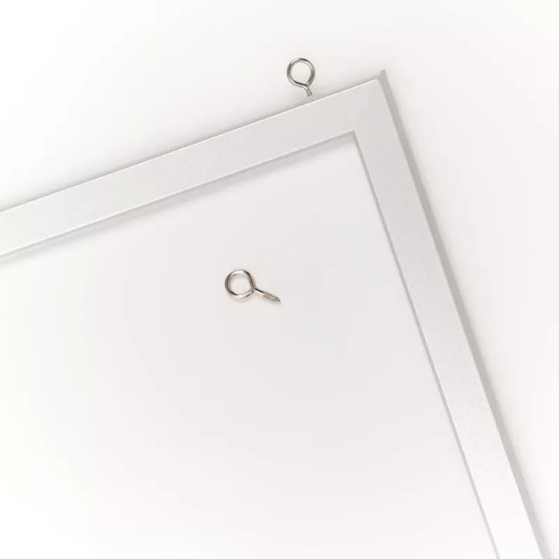 ZELLER Quadro de planeamento 60 x 40 cm Quadro branco magnético com moldura de alumínio 11515