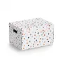 Zeller Dots Caixa de arrumação branca com pontos 25 x 35 x 20 cm 14475