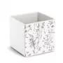 Caixa de arrumação Zeller Grass branca 32 x 32 x 32 cm 14536