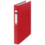 Dossier de anéis LEITZ Standard A4 formato grande vermelho, 4 anéis D, lombada 41 mm, diâmetro dos anéis 25 mm 4212-00-25