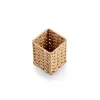 Porta-canetas Zeller em fibra de papel natural 8 x 8 x 10,7 cm (15210)