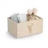 Caixa de arrumação Zeller Hirsch natural 35 x 25 x 18 cm 15222