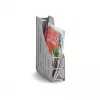 Porta-revistas de pé ZELLER MESHLINE em grelha metálica prateada DIN A4/C4 17700