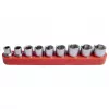 Conjunto de chaves de caixa e bits Brüder Mannesmann de 45 peças 1/4 polegadas M29044