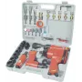 Conjunto de ferramentas pneumáticas Brüder Mannesmann 15033 1/2 polegadas chave de impacto, chave de roquete, martelo de cinzel, rebarbadora reta, 40 peças