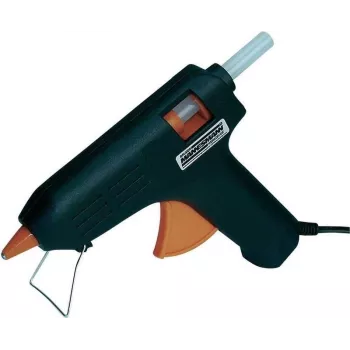 Conjunto de pistola de cola quente Brüder Mannesmann de 7 peças M49200 | 20 W, barras de cola 11 mm, suporte integrado