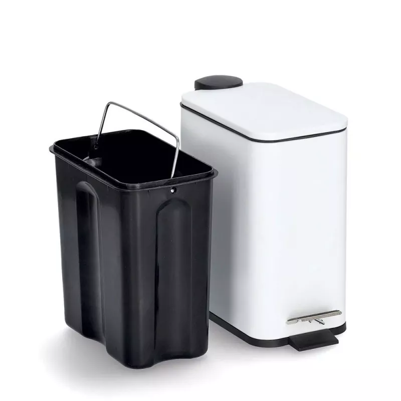 Zeller 18960 Caixote do lixo 5,0 L, branco