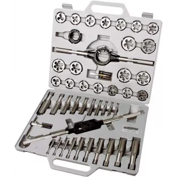 Brüder Mannesmann Conjunto de machos e cossinetes métricos de 45 peças M6-M24 | 53245