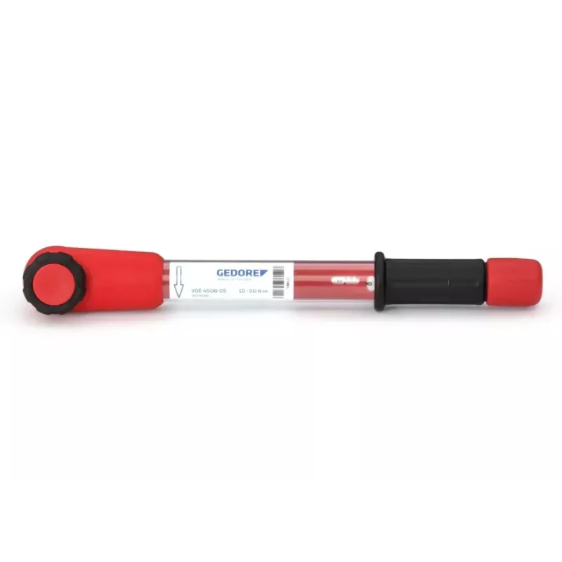 Gedore VDE 4508-05 3079066 Chave dinamométrica isolada 1/2 polegadas, 10-50 Nm