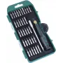 BRÜDER MANNESMANN Conjunto de bits de precisão, 36 peças, encaixe sextavado de 4 mm, fenda, Phillips, Torx, Allen, Pentalobe, Tri-Wing, Spanner, quadrado, Pozidriv, com punho de 2 componentes 29890