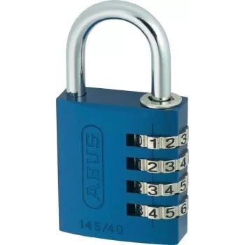 ABUS 488078 Cadeado maciço de latão com arco de aço temperado, corpo de 45 mm, chave diferente, 2 chaves ABVS48807