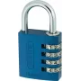 ABUS 488078 Cadeado maciço de latão com arco de aço temperado, corpo de 45 mm, chave diferente, 2 chaves ABVS48807
