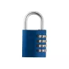 ABUS 488078 Cadeado maciço de latão com arco de aço temperado, corpo de 45 mm, chave diferente, 2 chaves ABVS48807
