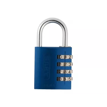 ABUS 488078 Cadeado maciço de latão com arco de aço temperado, corpo de 45 mm, chave diferente, 2 chaves ABVS48807