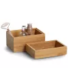 Zeller Natural Caixas organizadoras 17 x 12 x 12 cm (13319)