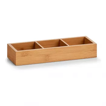 Caixa de organização Zeller Natural 28 x 10,2 x 4,5 cm (13335)
